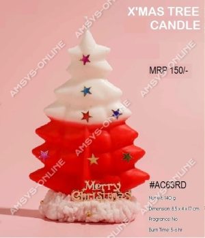 X Mas Tree Candle 63RD